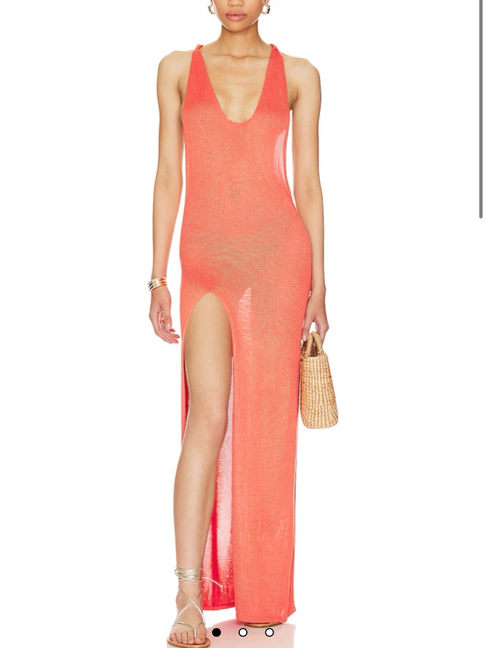 FLOOK The Label Coral Maxi Dress | Backless Knit | NWT